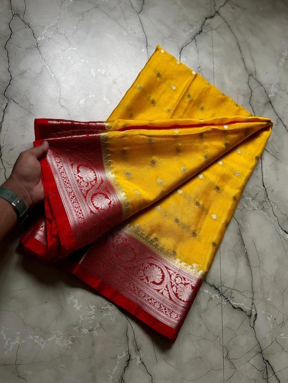 Warm Silk Fancy Butti Saree - View 2